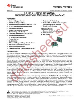 PTH08T231WAZ datasheet  